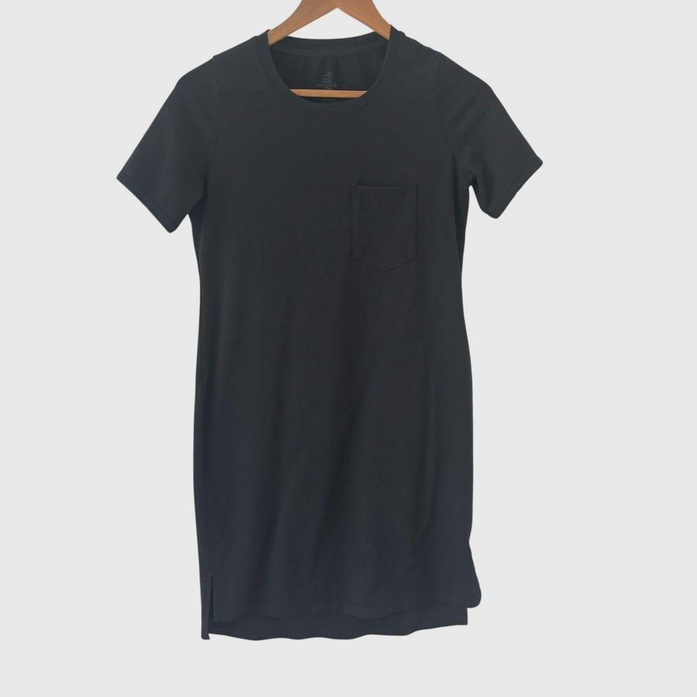 WoolX Lexie Merino Wool T Shirt Dress Womens XS Black Outdoors Travel Gorpcore